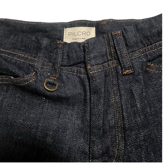 Anthropologie Pilcro Low-Rise Straight-Leg Riding Capri Jeans Shorts | Sz 29 NEW - Picture 4 of 12